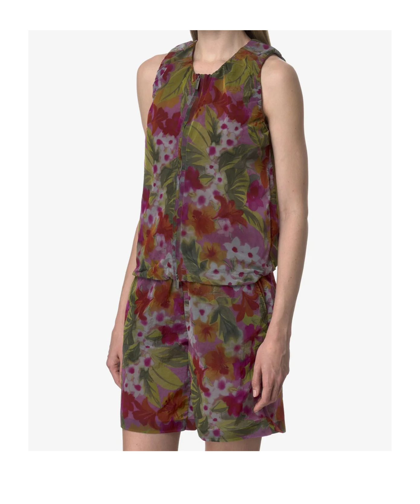 K-way Printed Vest In Multi