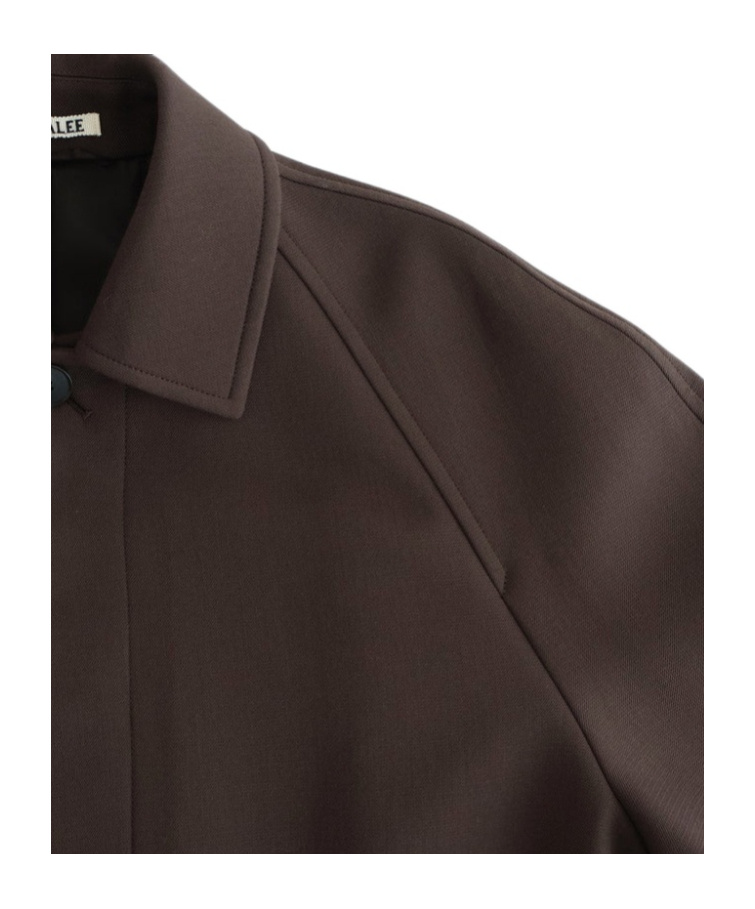 Auralee Belted Coat In Brown