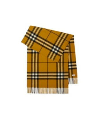 BURBERRY BURBERRY CHECKED FRINGED-EDGE SCARF
