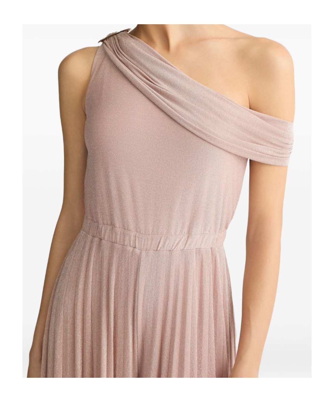 Liu •jo Liu Jo Elegant Powder Pink Sleeveless Evening Dress In Nude
