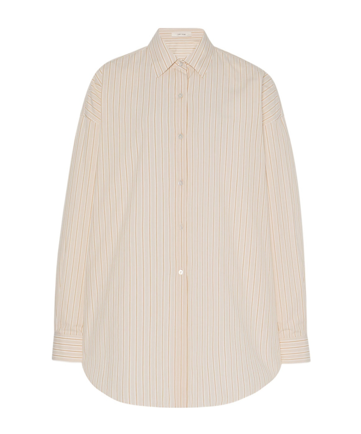 The Row Striped Caster Shirt In Beige