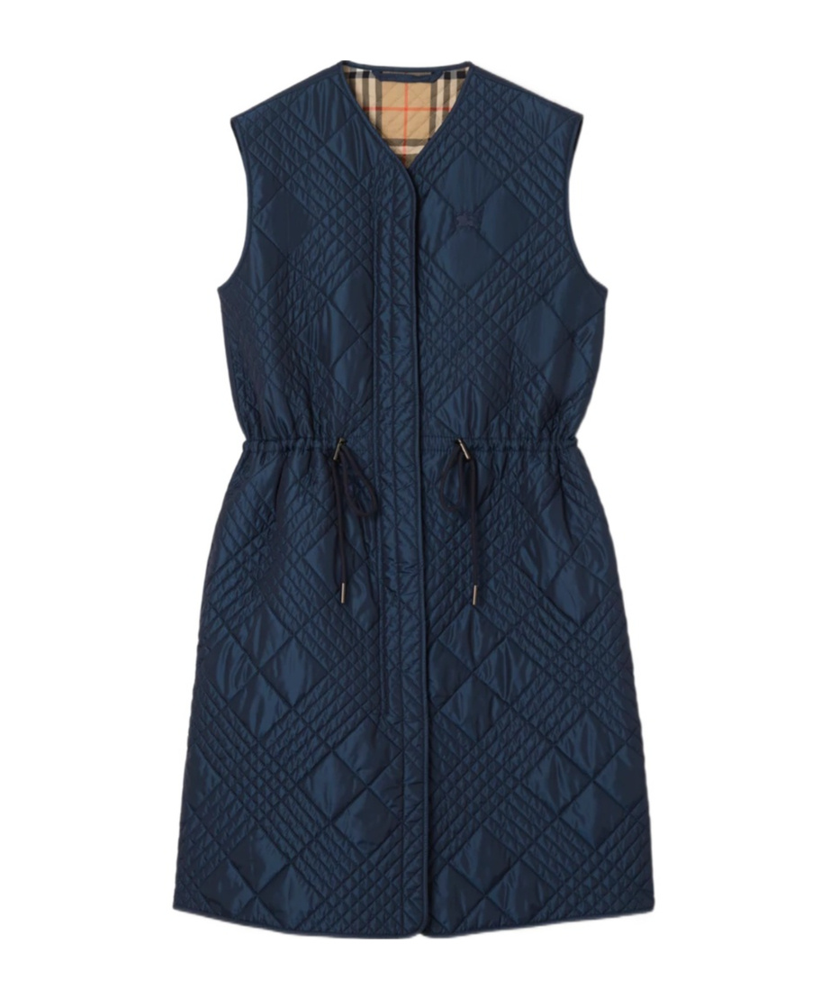 Burberry Micro Check-stitch Nylon Blend Gilet