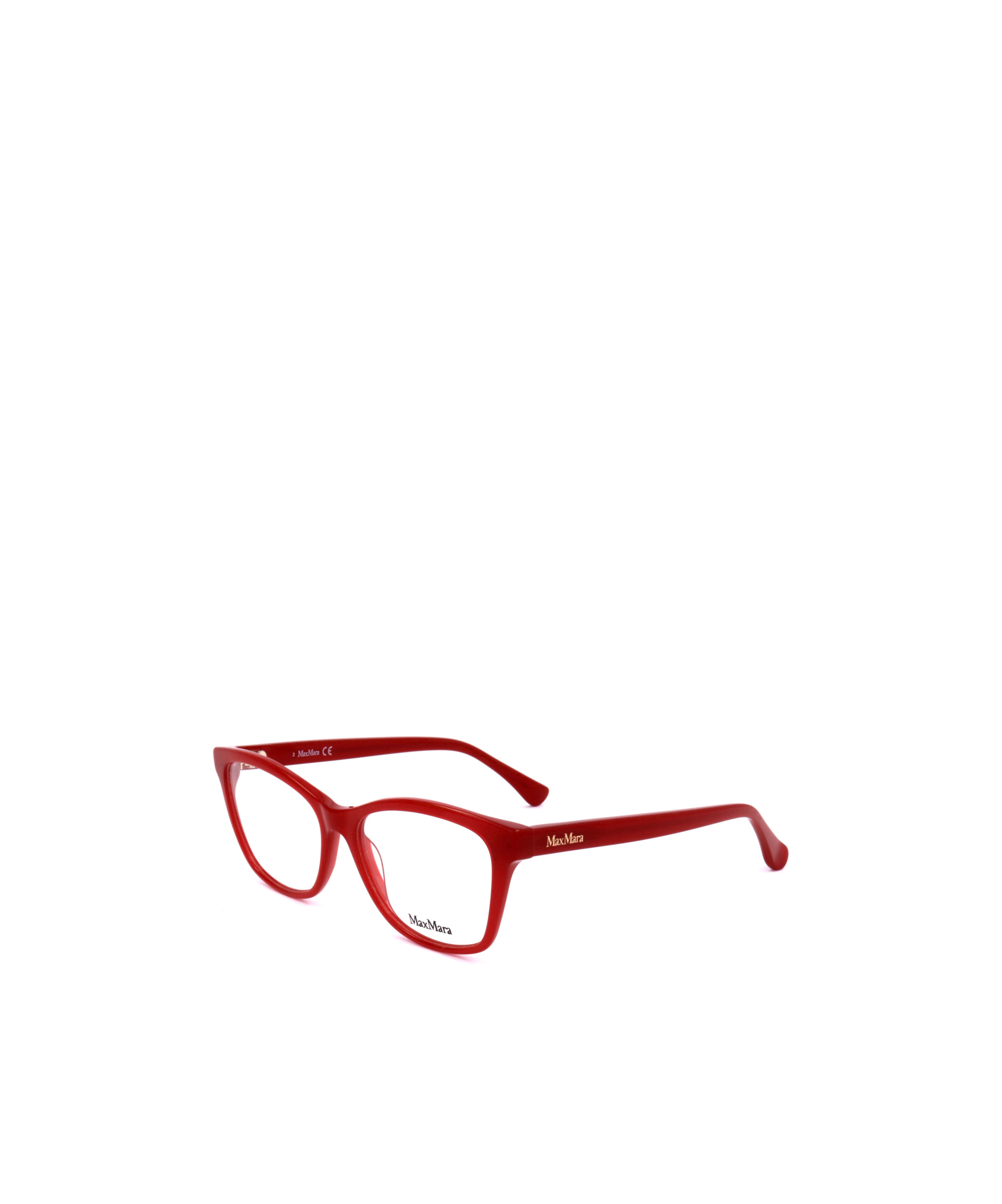 Max Mara Square Frame Glasses In Red