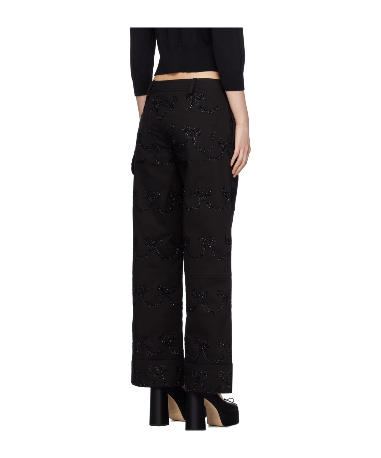 SIMONE ROCHA BELT-LOOP CASUAL PANTS