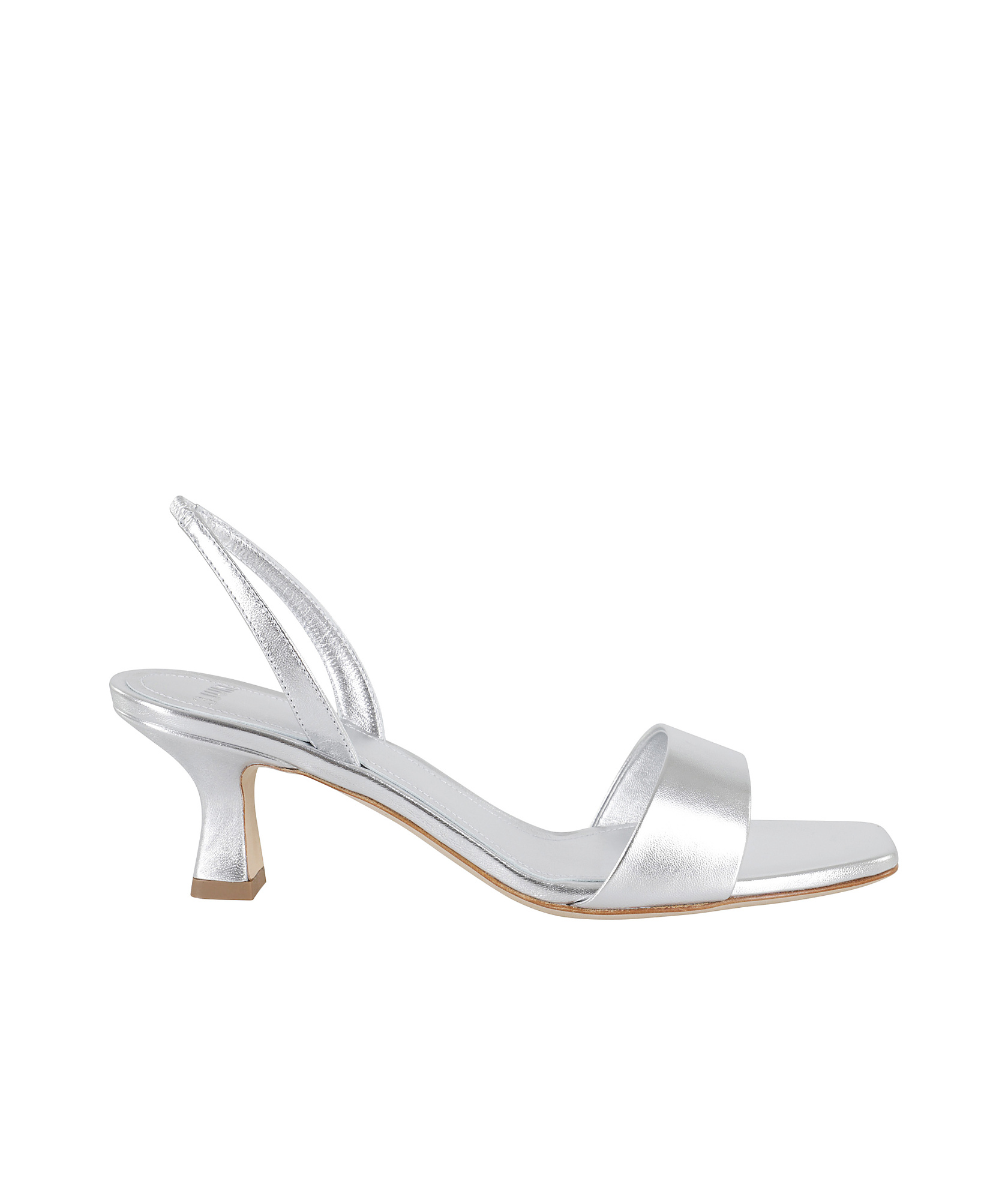 3juin Cameron 055 Sandal With Rear Elastic Strap In White