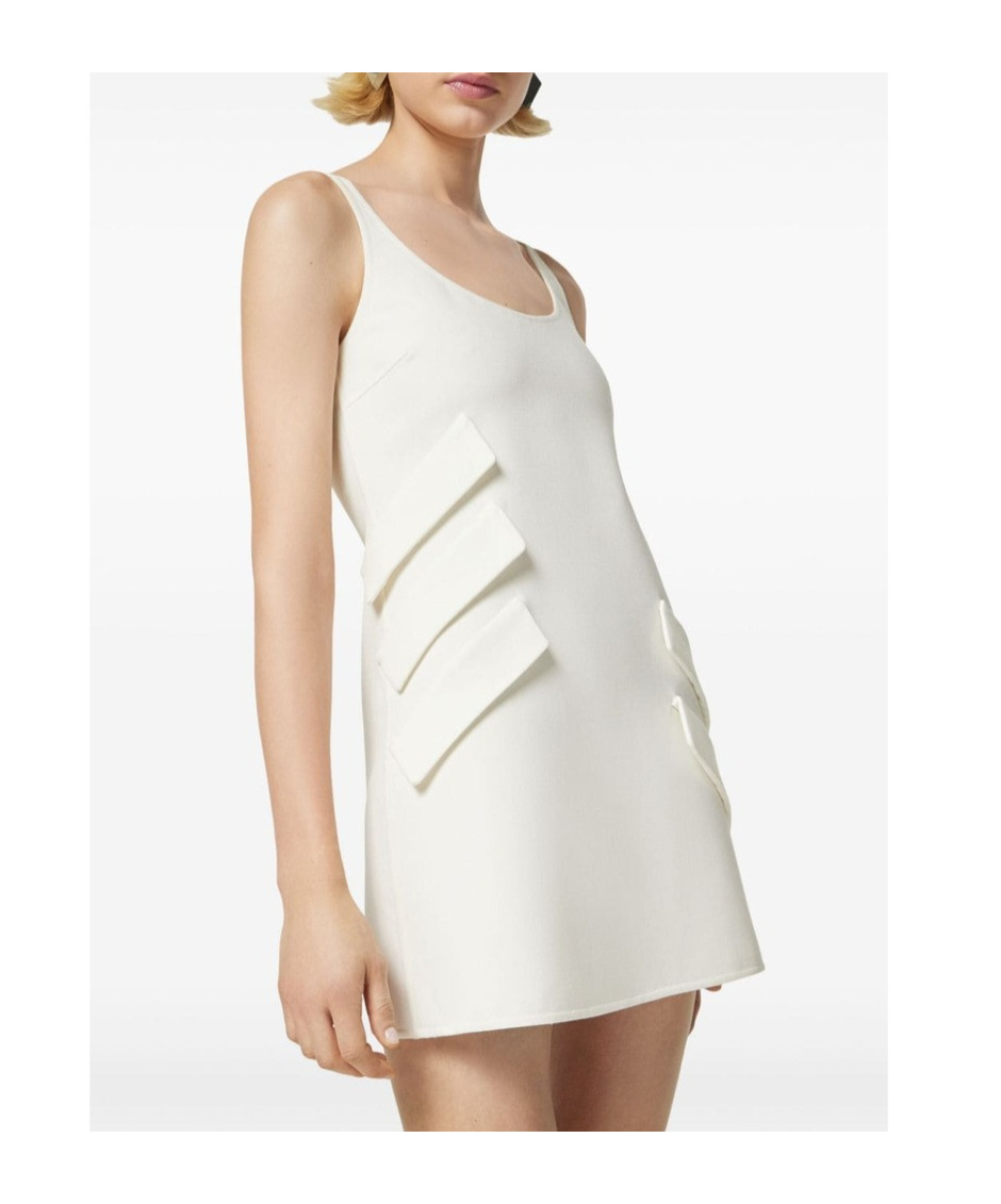 Versace Scoop-neck Minidress In White