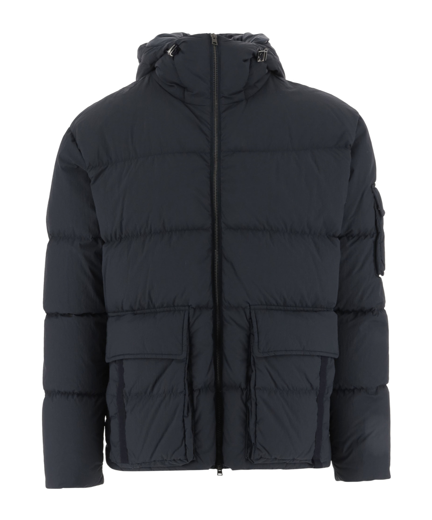 Herno Hooded Padded Jacket In Black