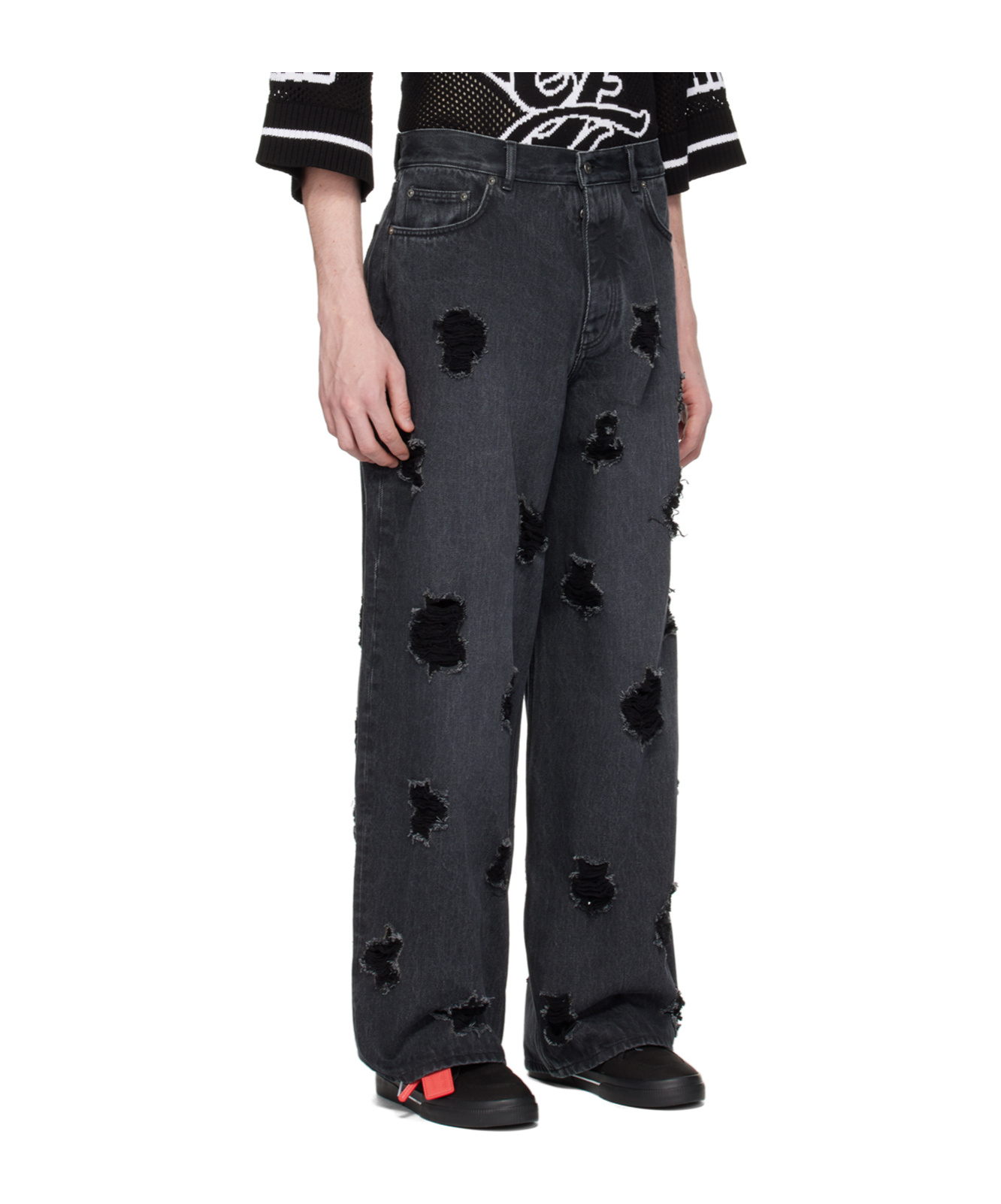 Off-white Black Stars Jeans In Black