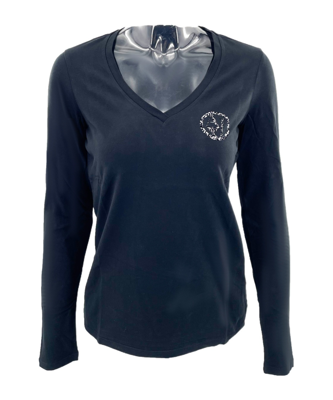 ARMANI JEANS V-NECK LONG-SLEEVED T-SHIRT