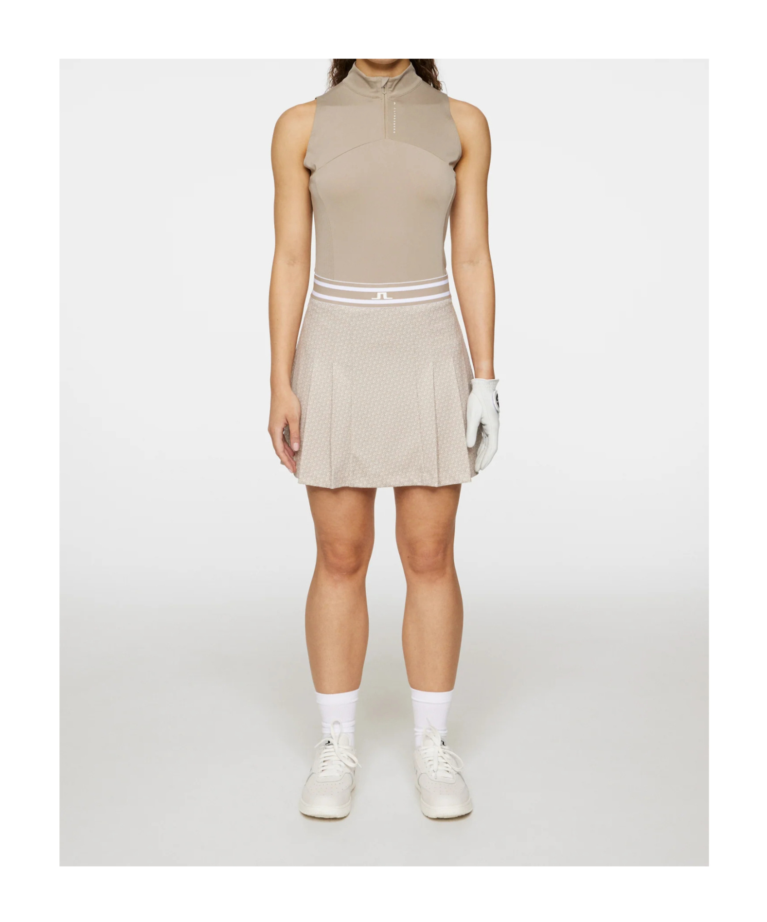 J. Lindeberg Harlow Print Skirt In Neutral