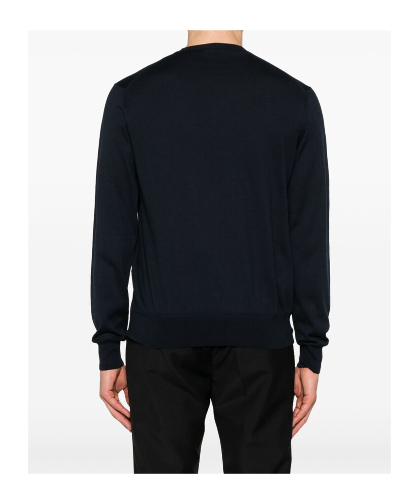 Tom Ford Round-neck Cashmere Sweater In Black