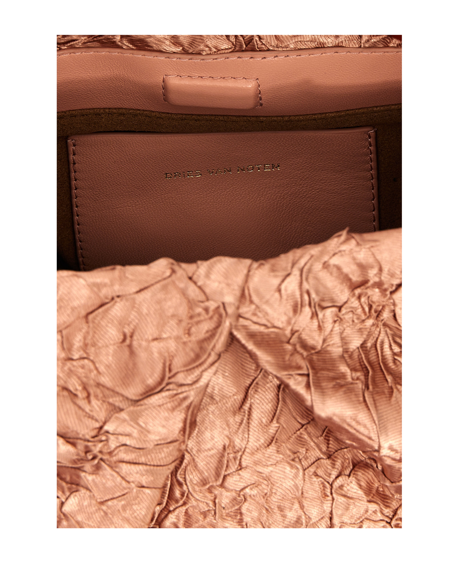 Shop Dries Van Noten Pleated Tote Bag