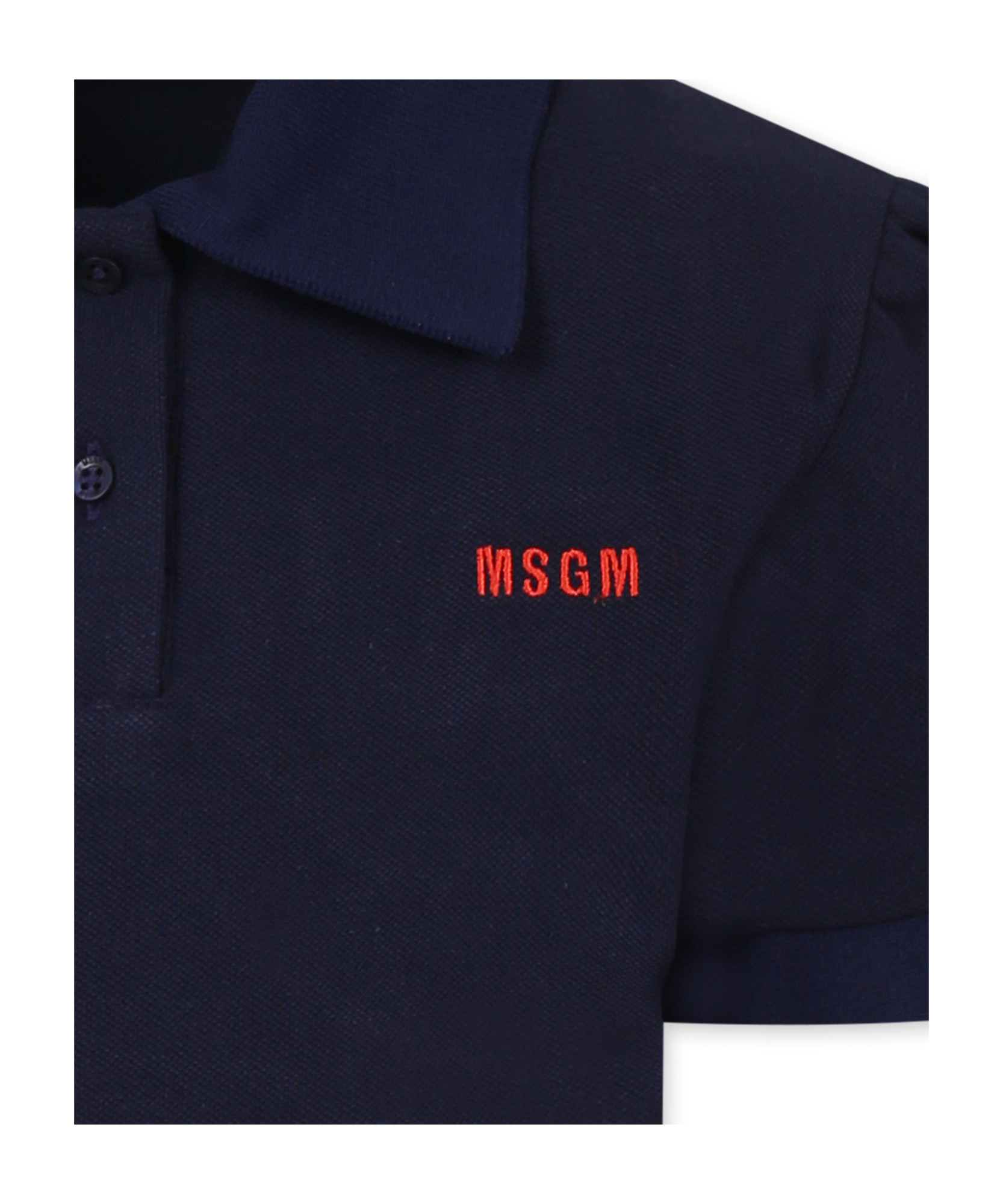 Msgm Short Sleeve Polo Shirt In Black