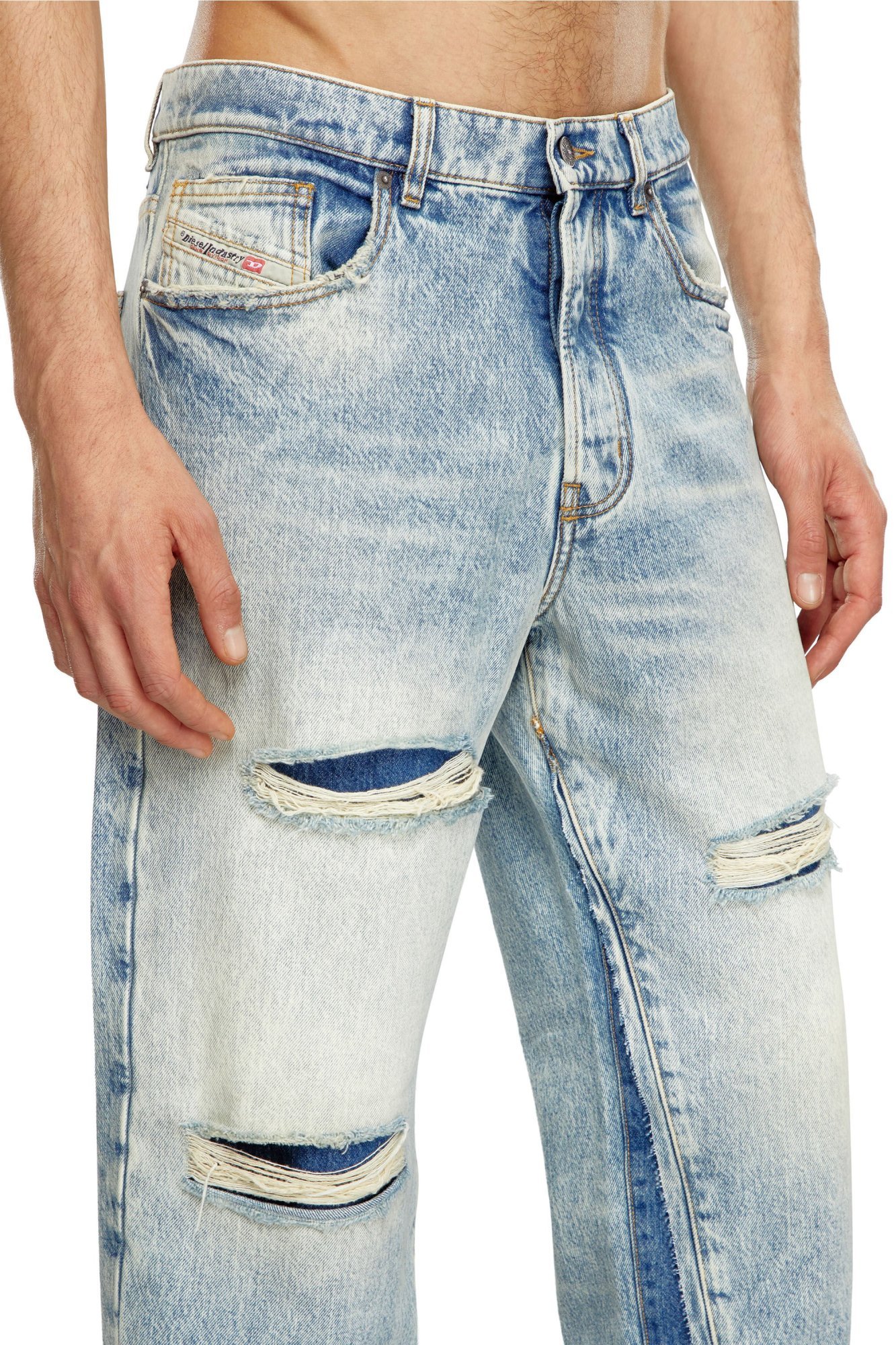 Shop Diesel D-fire Straight-leg Jeans In White