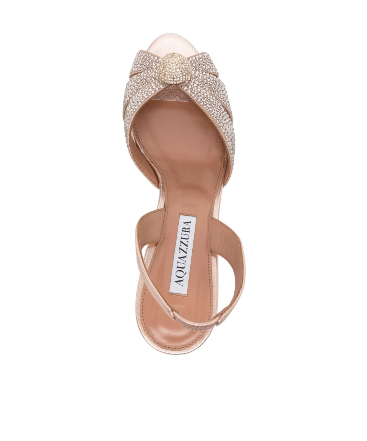 Aquazzura 80mm Crystal-embellished Pumps In Nude