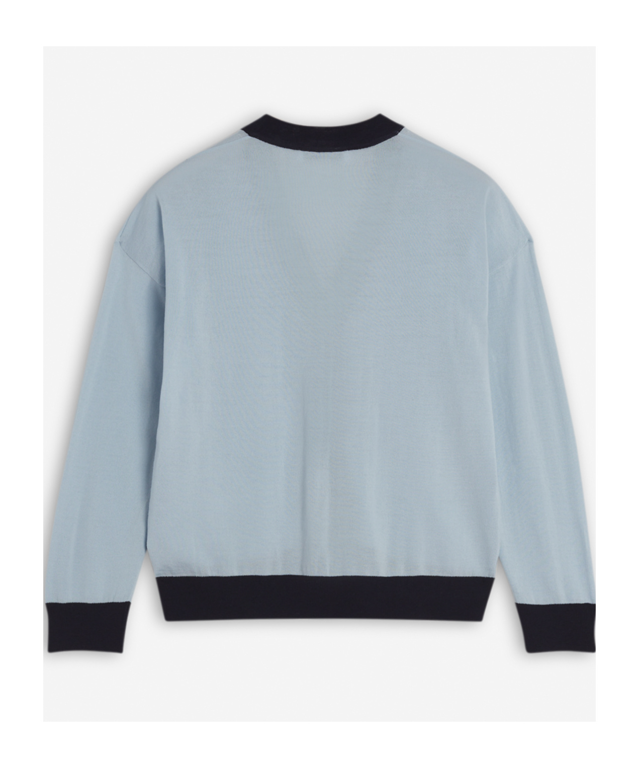 MAISON KITSUNÉ BABY FOX PATCH BI-COLOUR CARDIGAN 