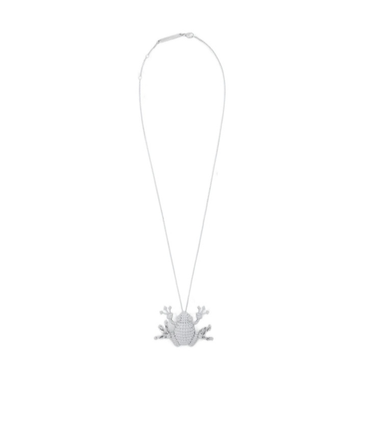 Loewe Frog Necklace For Woman In Silver