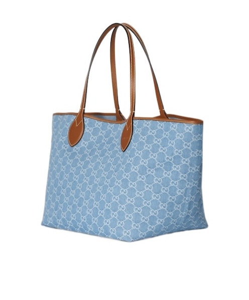 Gucci Totissima Large Reversible Tote Bag In Blue