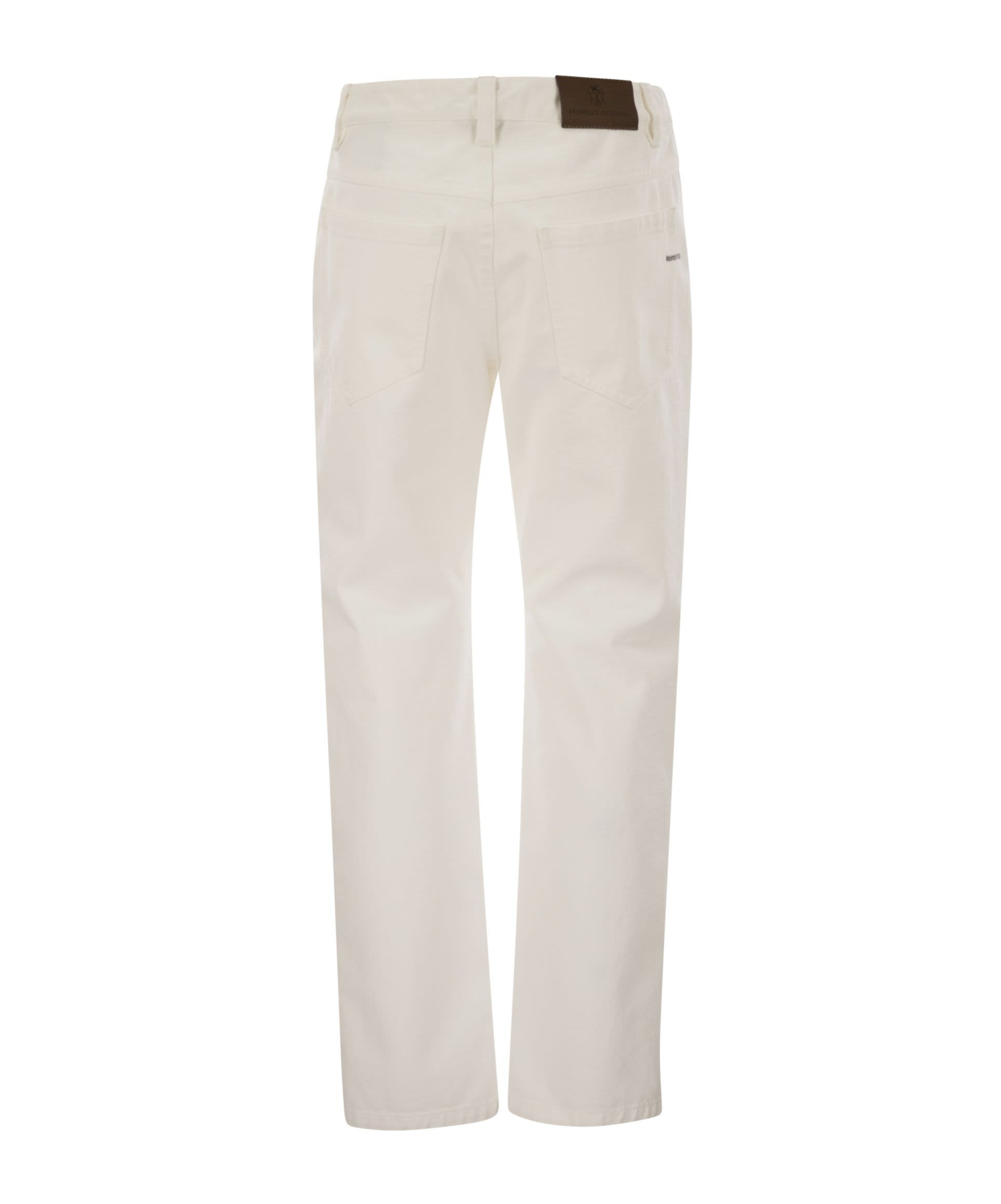 Brunello Cucinelli Belt-loop Casual Pants In White
