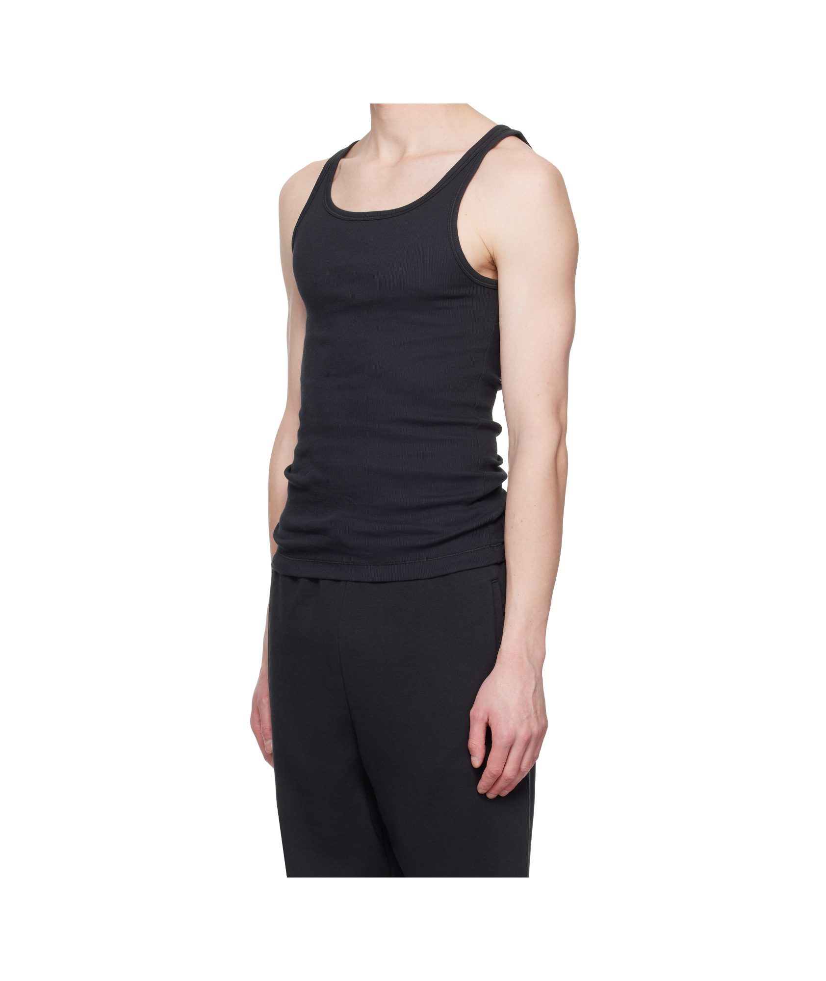 Shop Skims Ribbed Knit Vest Three-pack