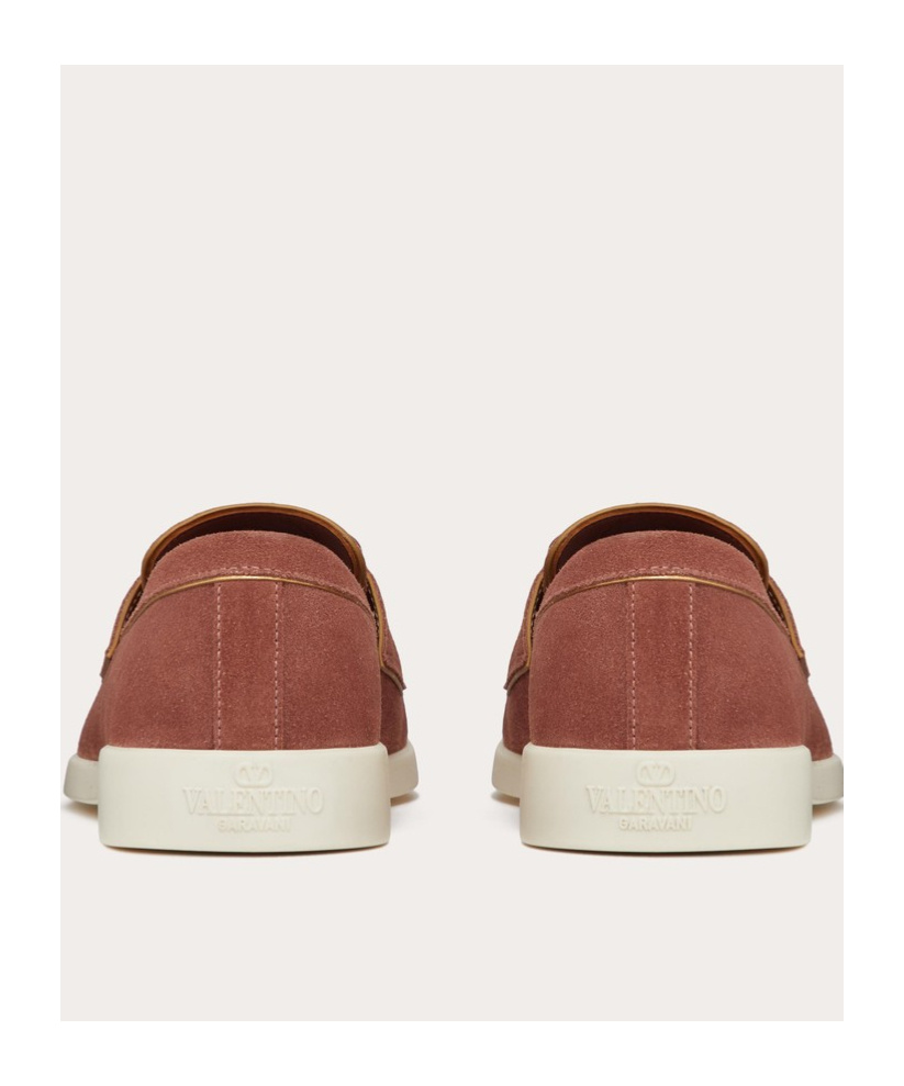 VALENTINO GARAVANI LEISURE FLOWS SPLIT LEATHER LOAFER
