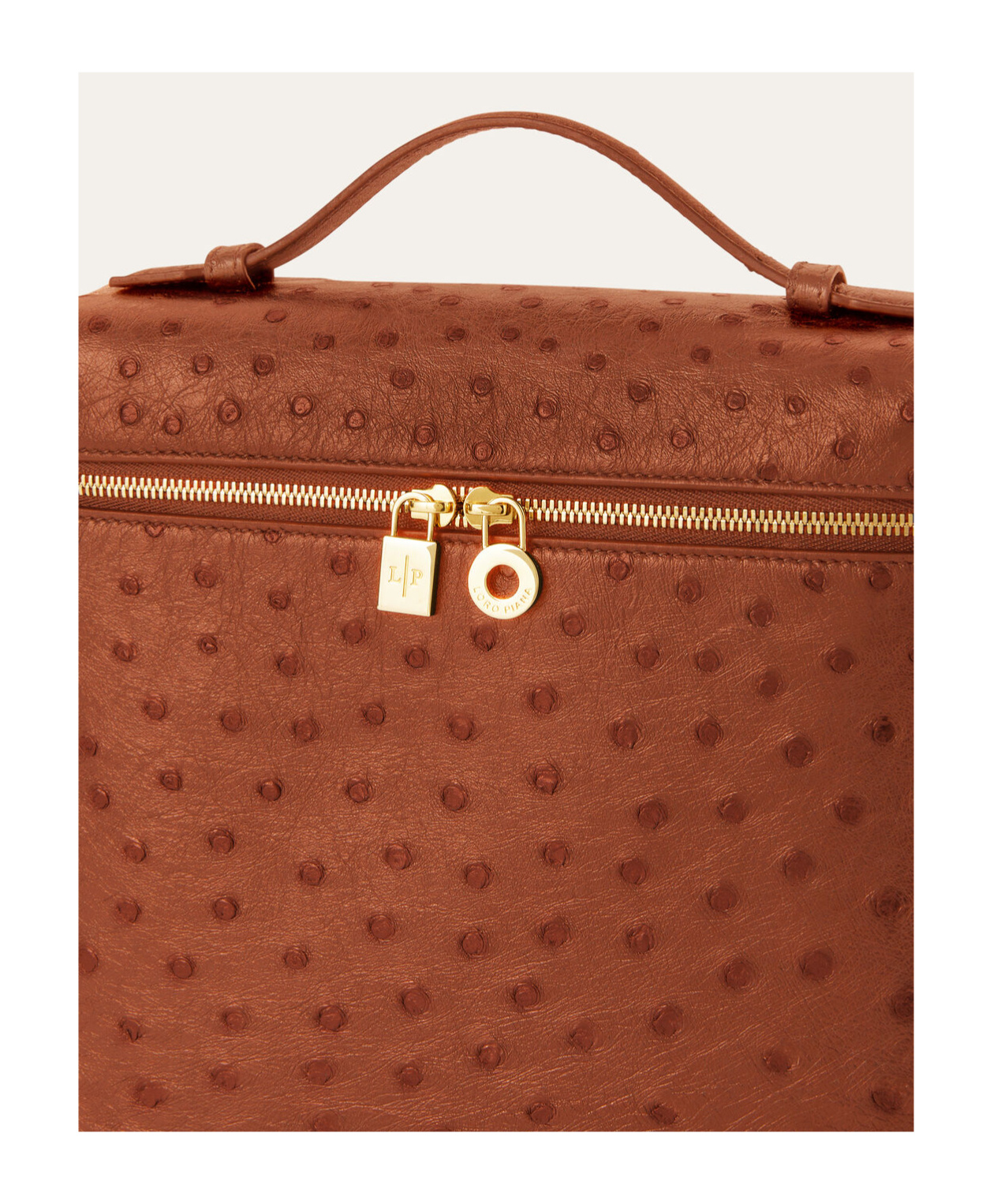 Loro Piana Signature Extra Pocket Backpack In Cognac/sun Gold