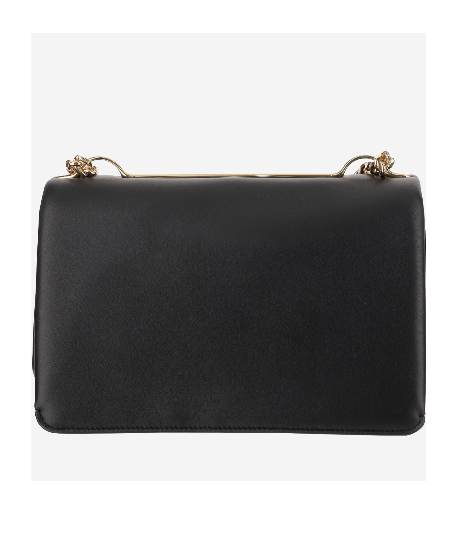Valentino Chain Shoulder Bag In Black