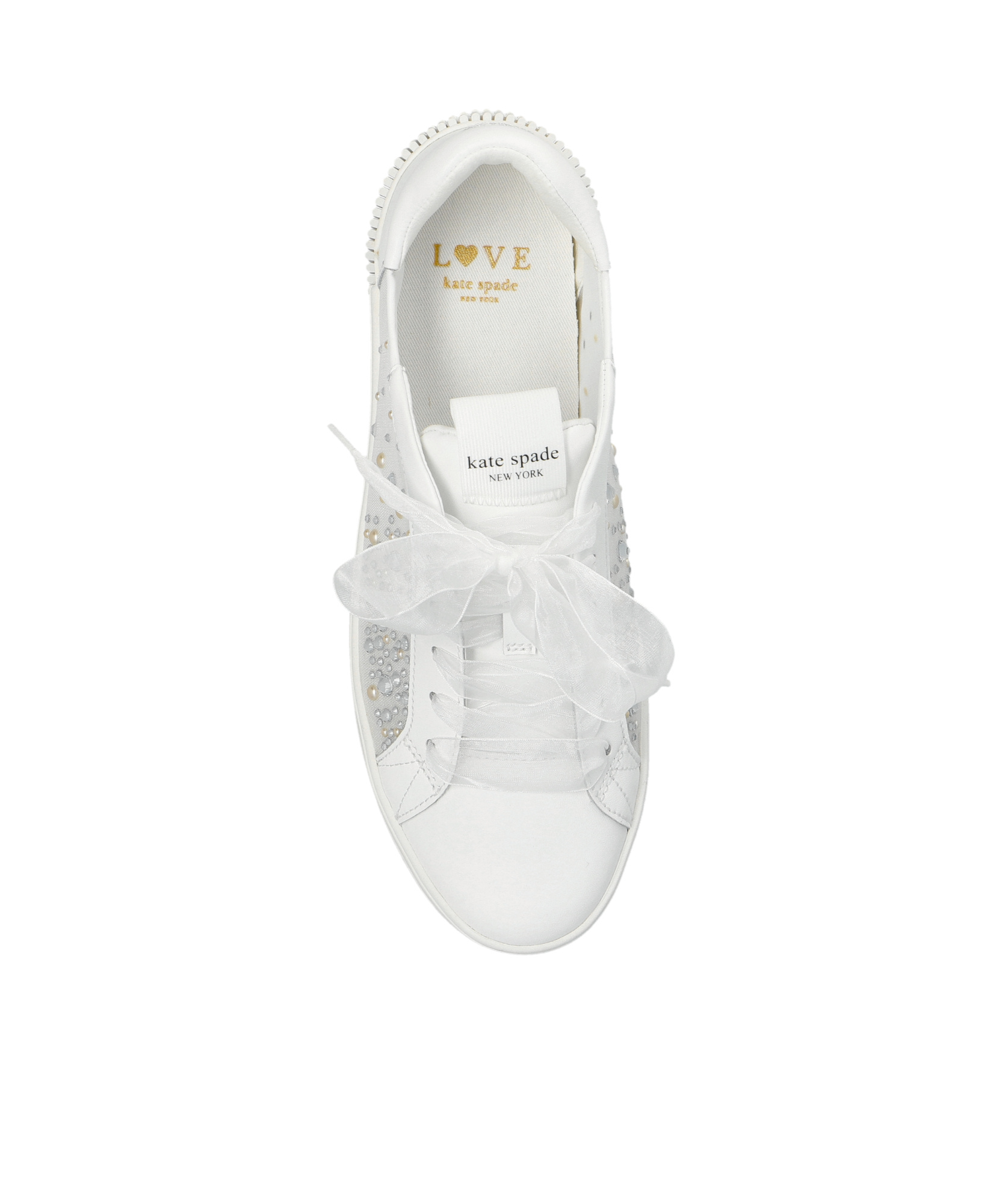 Kate Spade Round-head Casual Shoes In White