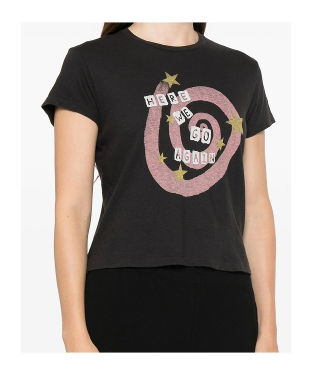 Re/done T-shirt  In Black