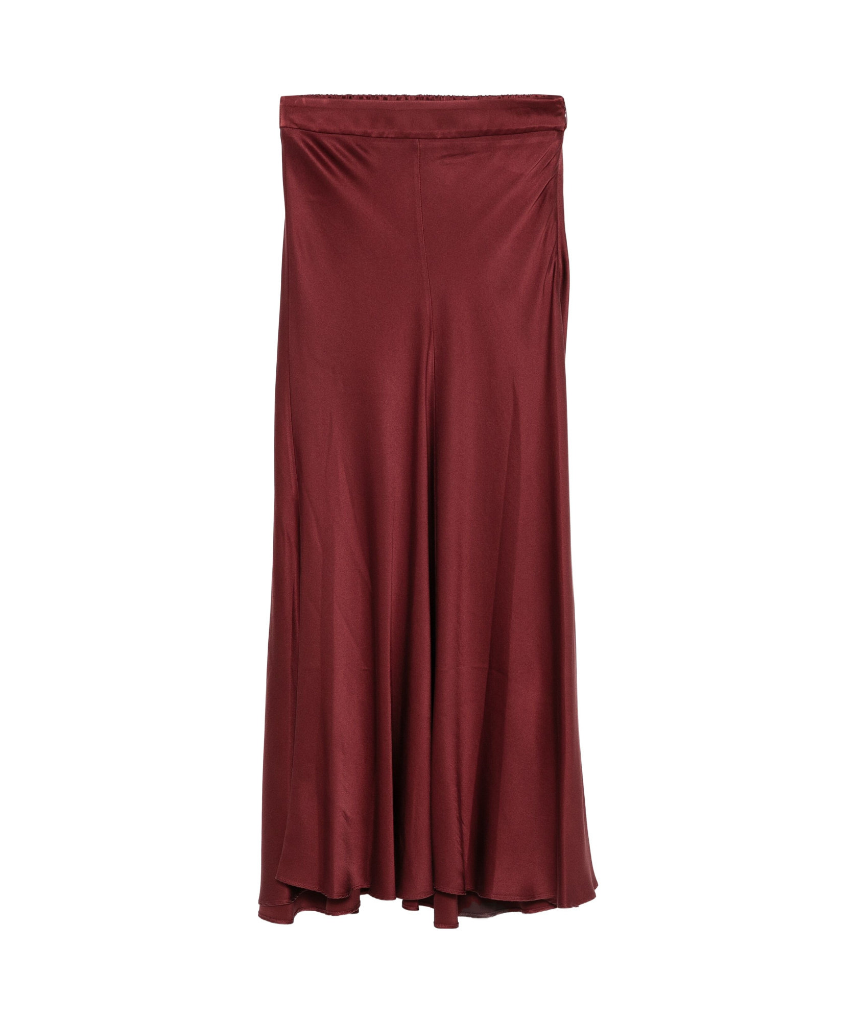 Forte Forte Bordeaux Silk Satin Skirt