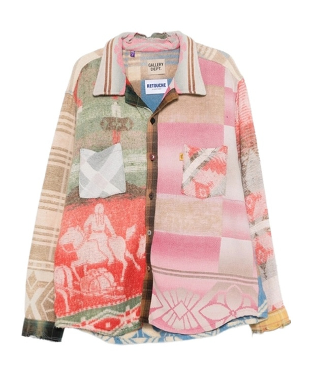 Gallery Dept. Patchwork Checked Shirt In Multi