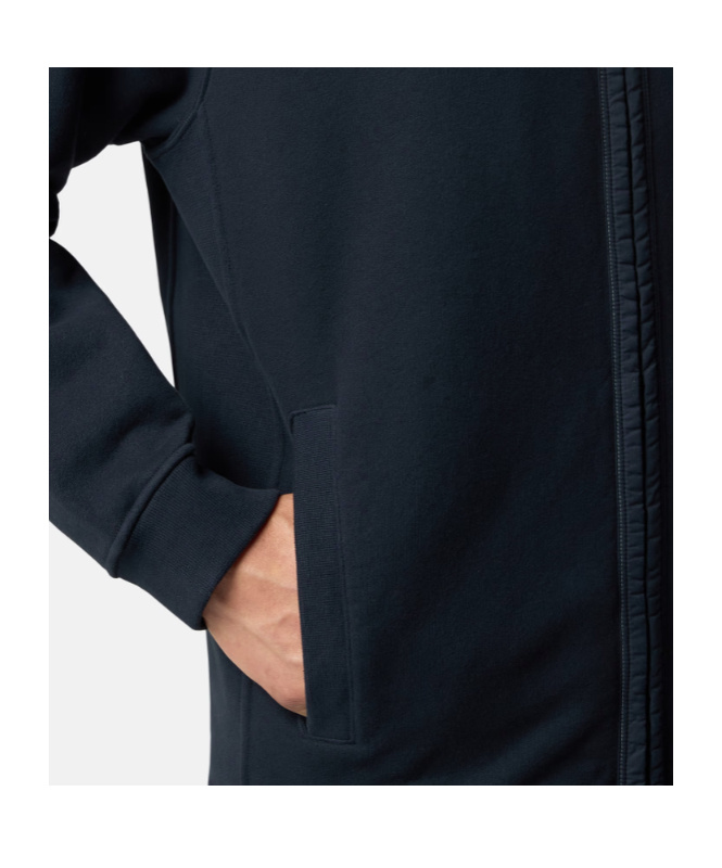 Stone Island Regular-fit Hooded Zip-up Sweatshirt With Pockets In Blue