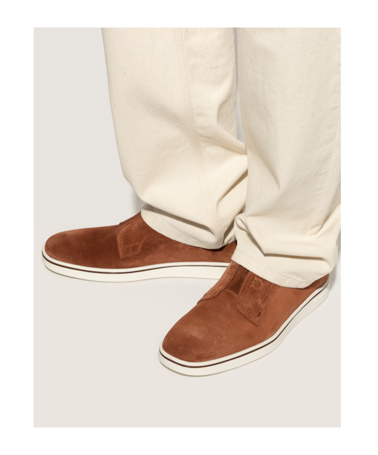 Ferragamo Alfie Suede Loafers In Brown