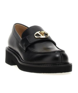Valentino Vlogo Locker Loaf In Black