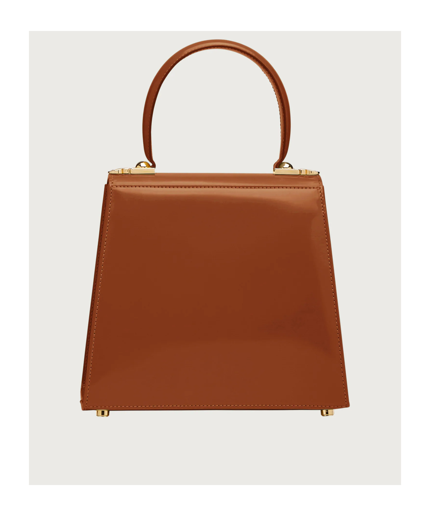 Ferragamo Small Shoulder Bag With Top Handle In Brown