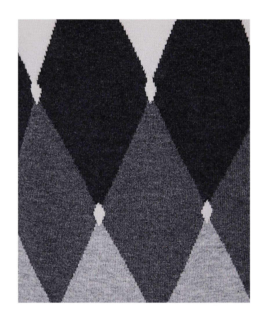 Ballantyne V Neck Pullover In White