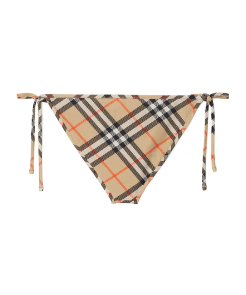 BURBERRY CHECK-PATTERN BIKINI BRIEFS