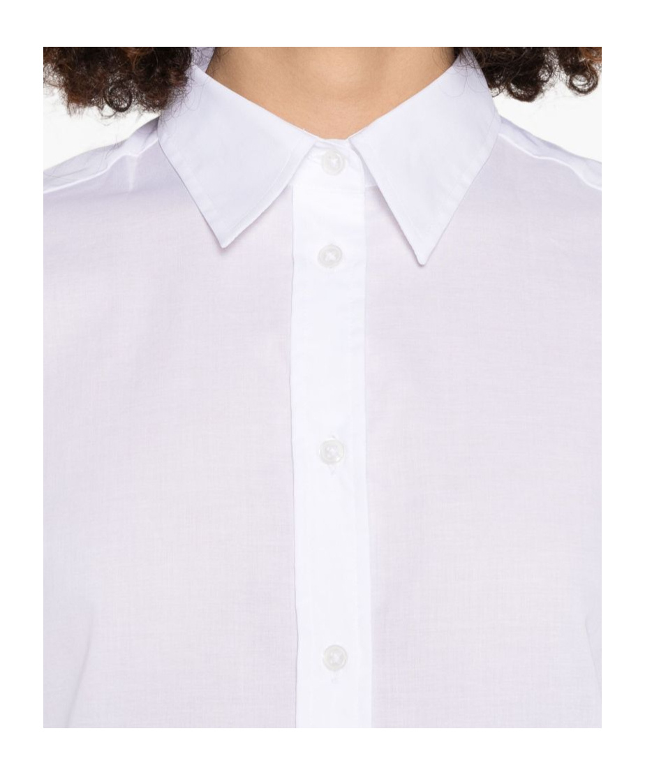Fay Shirt With Short Raglan Sleeves In White