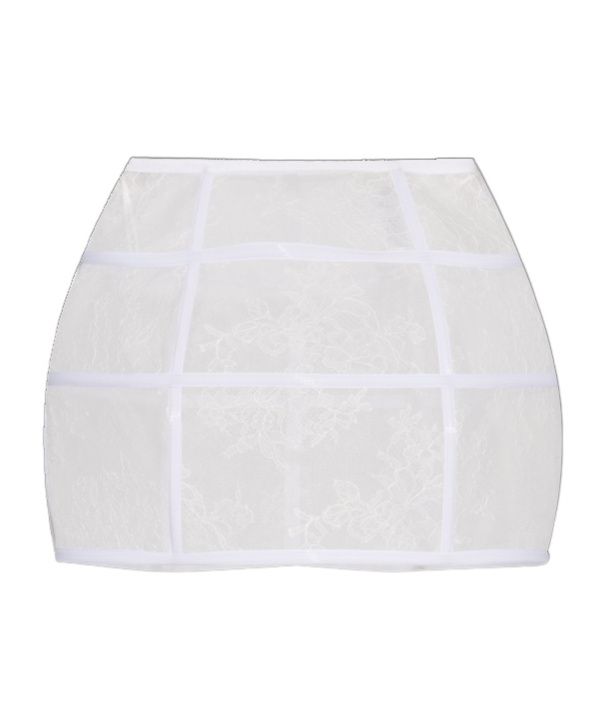 Blumarine Lace-panelled Mini Skirt In White