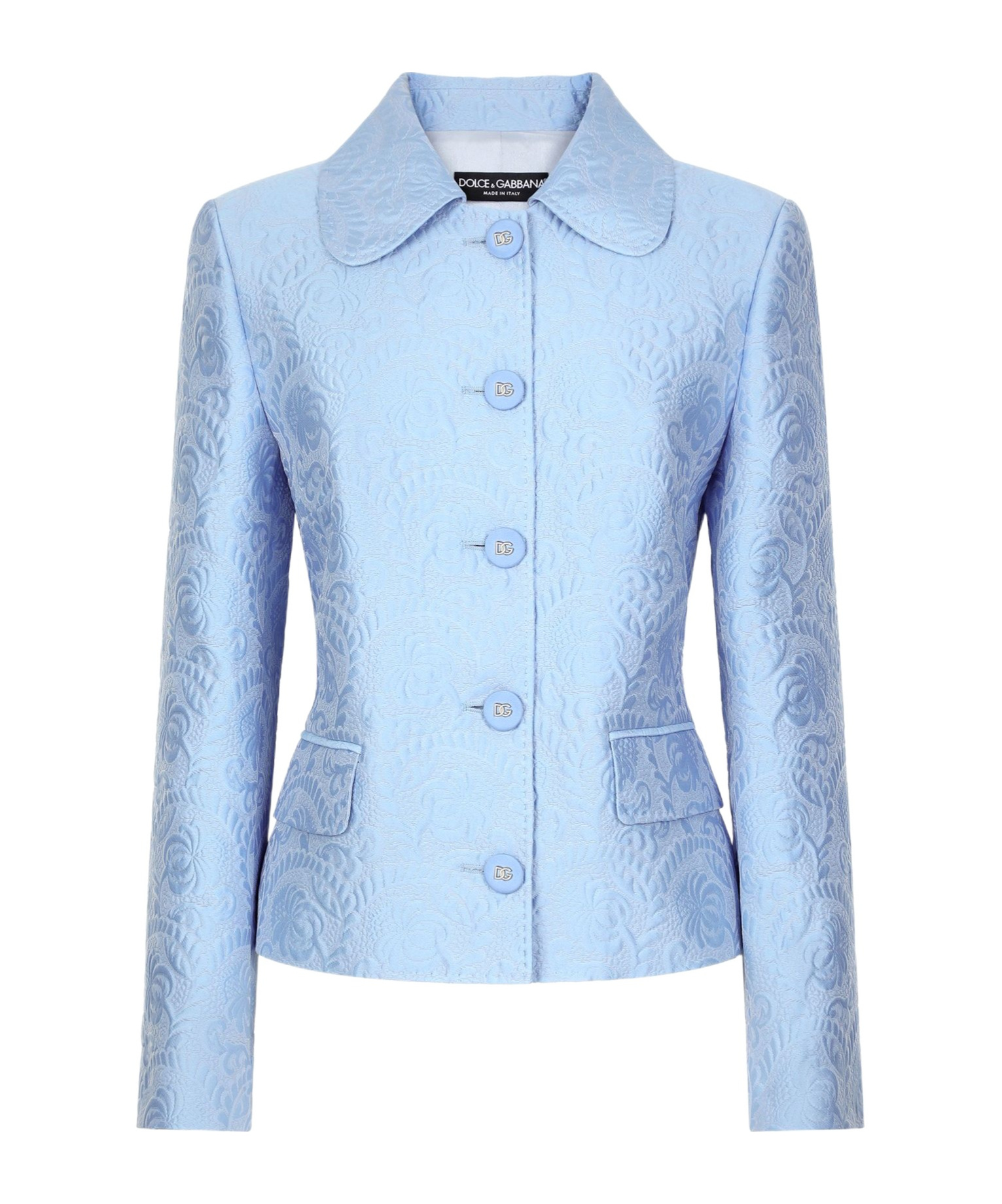 Shop Dolce & Gabbana Single-breasted Casual Jacket In Blue