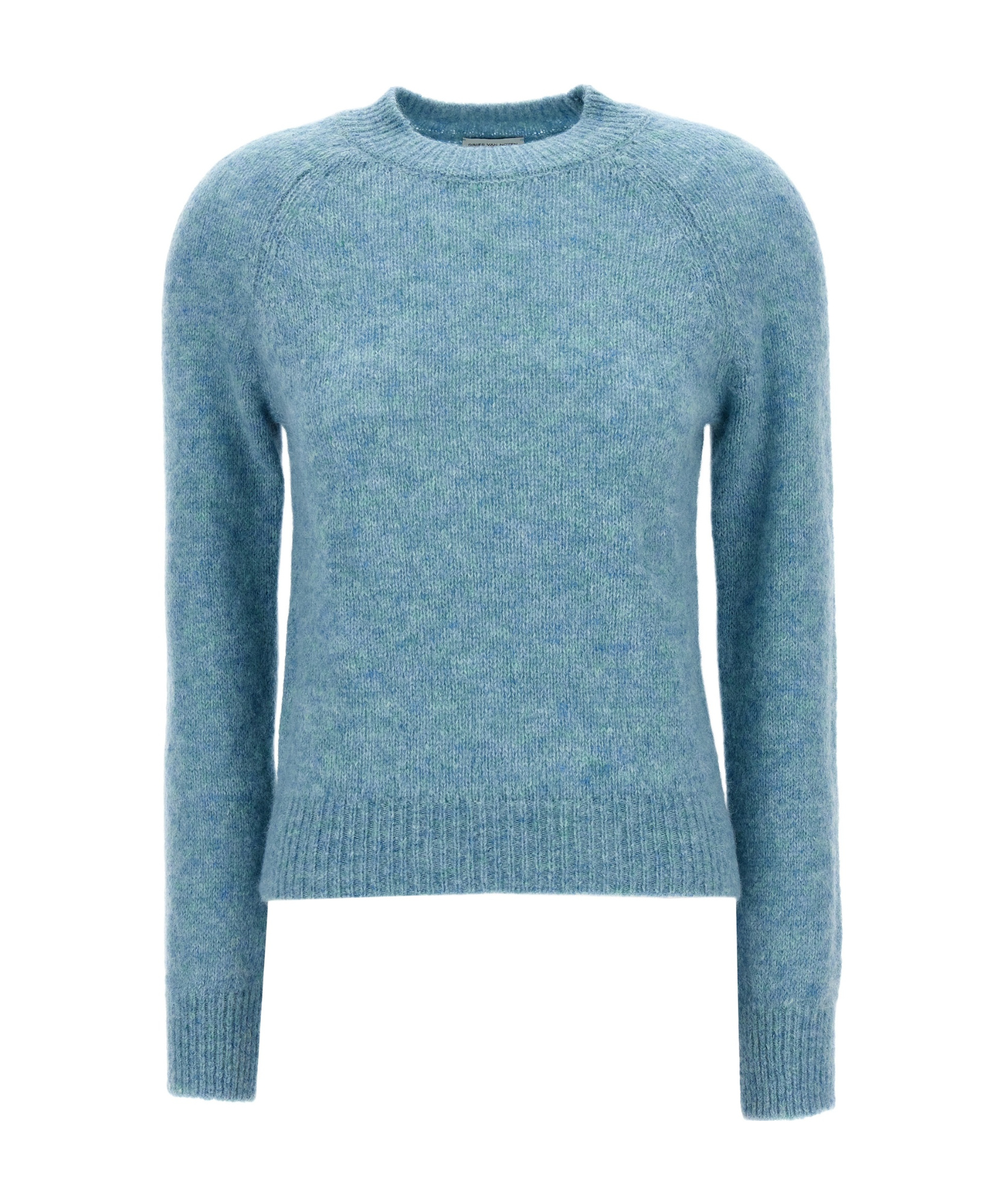 Dries Van Noten Long-sleeved Sweater In Blue