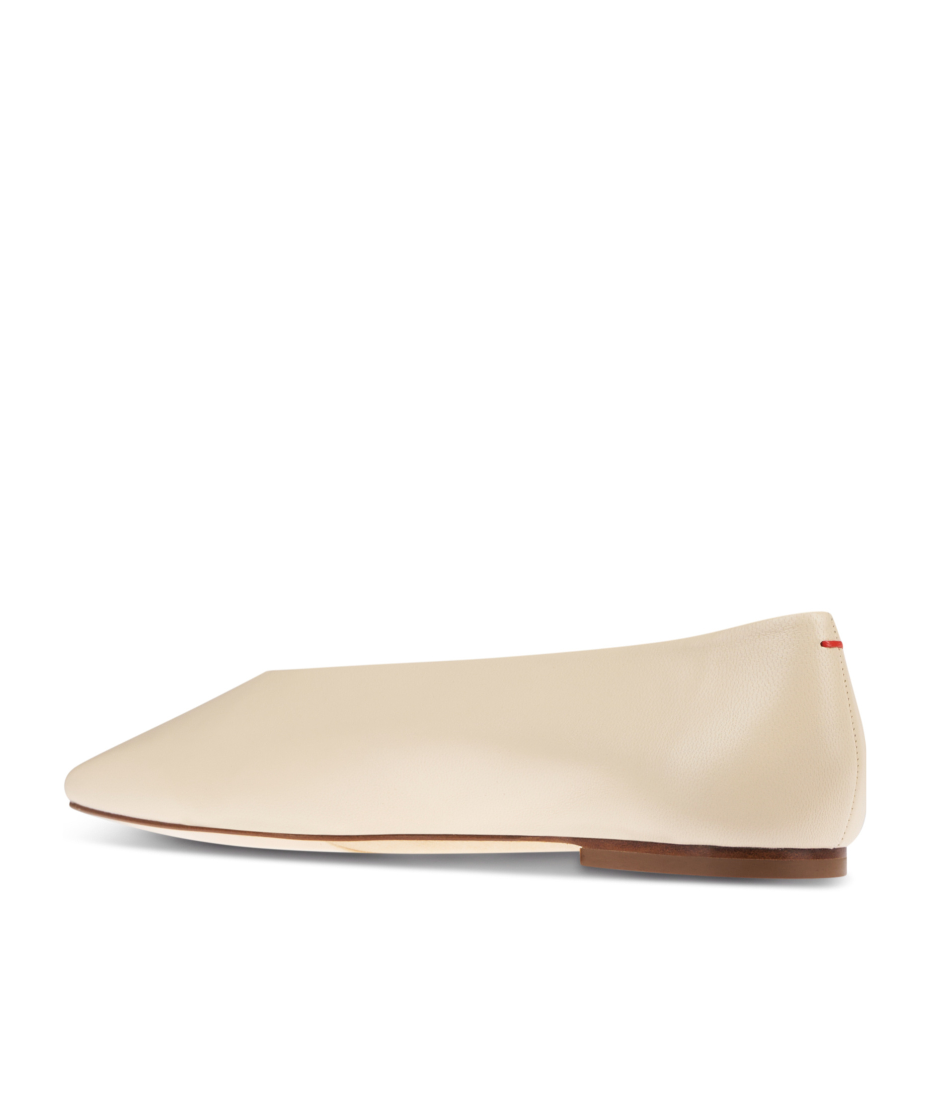 Aeyde Aeydē "ida" Dancer Nappa Leather Flats In White