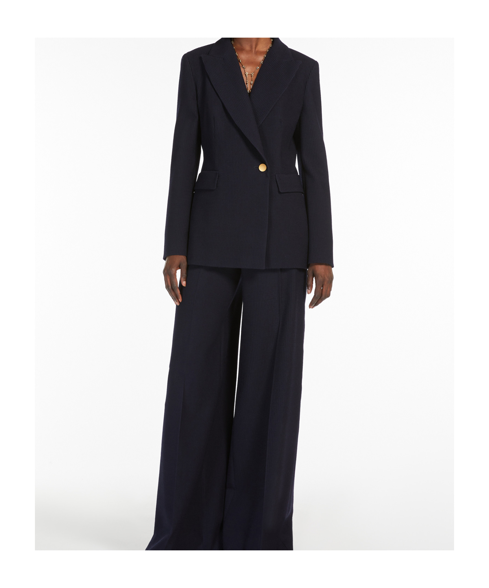 Max Mara Double-breasted Buttoned Jacket In Black