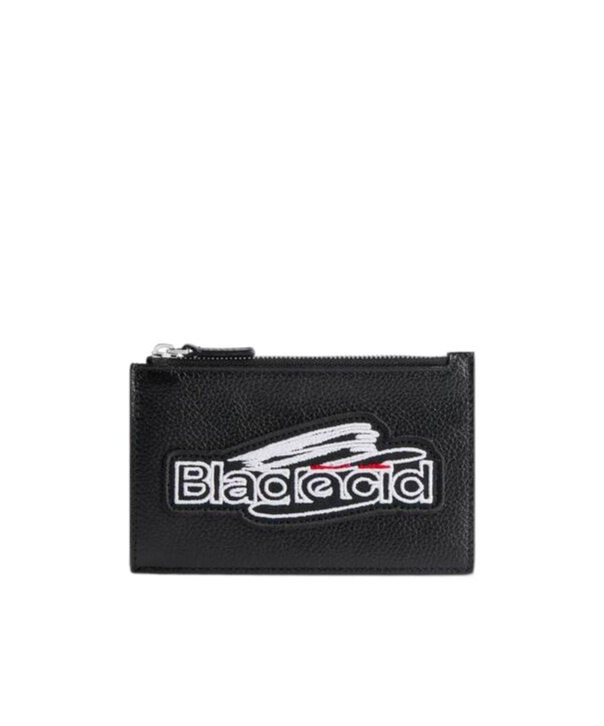 Balenciaga Large Long Change Card Holder In Black
