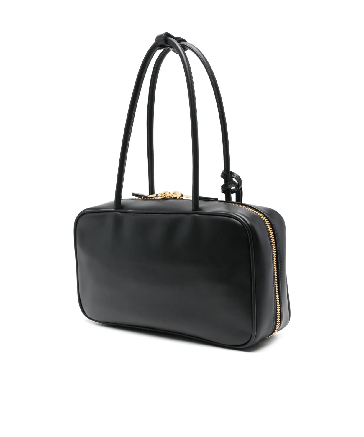 Miu Miu Zippered Handbag In Black