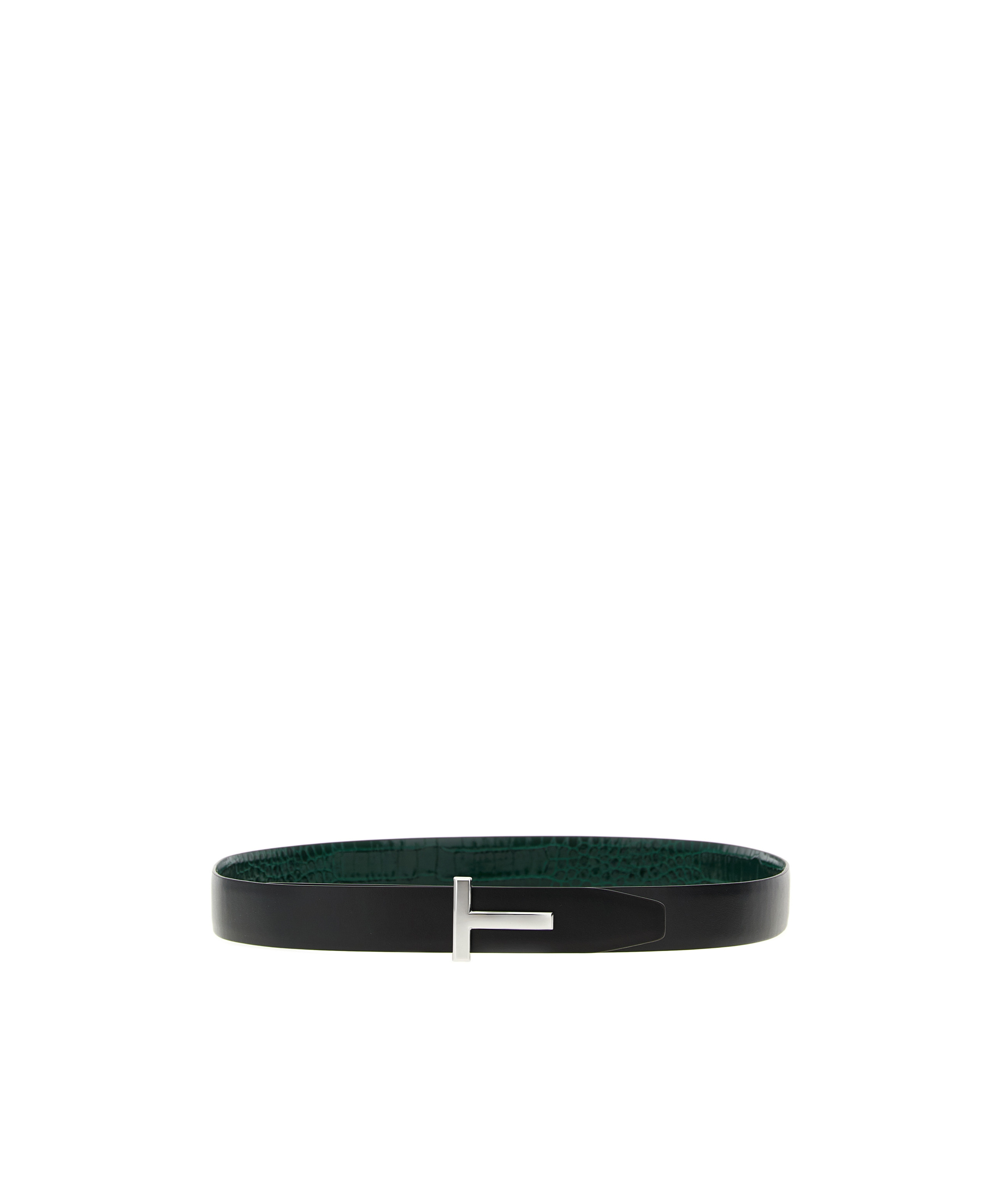Tom Ford Reversible Crocodile Leather Belt Belts Multicolor In Green