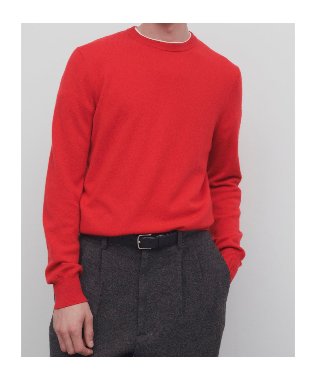 The Row Benji Cashmere Sweater In Red