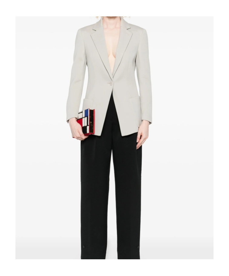 Giorgio Armani Single-button Patch-pocket Blazer In White