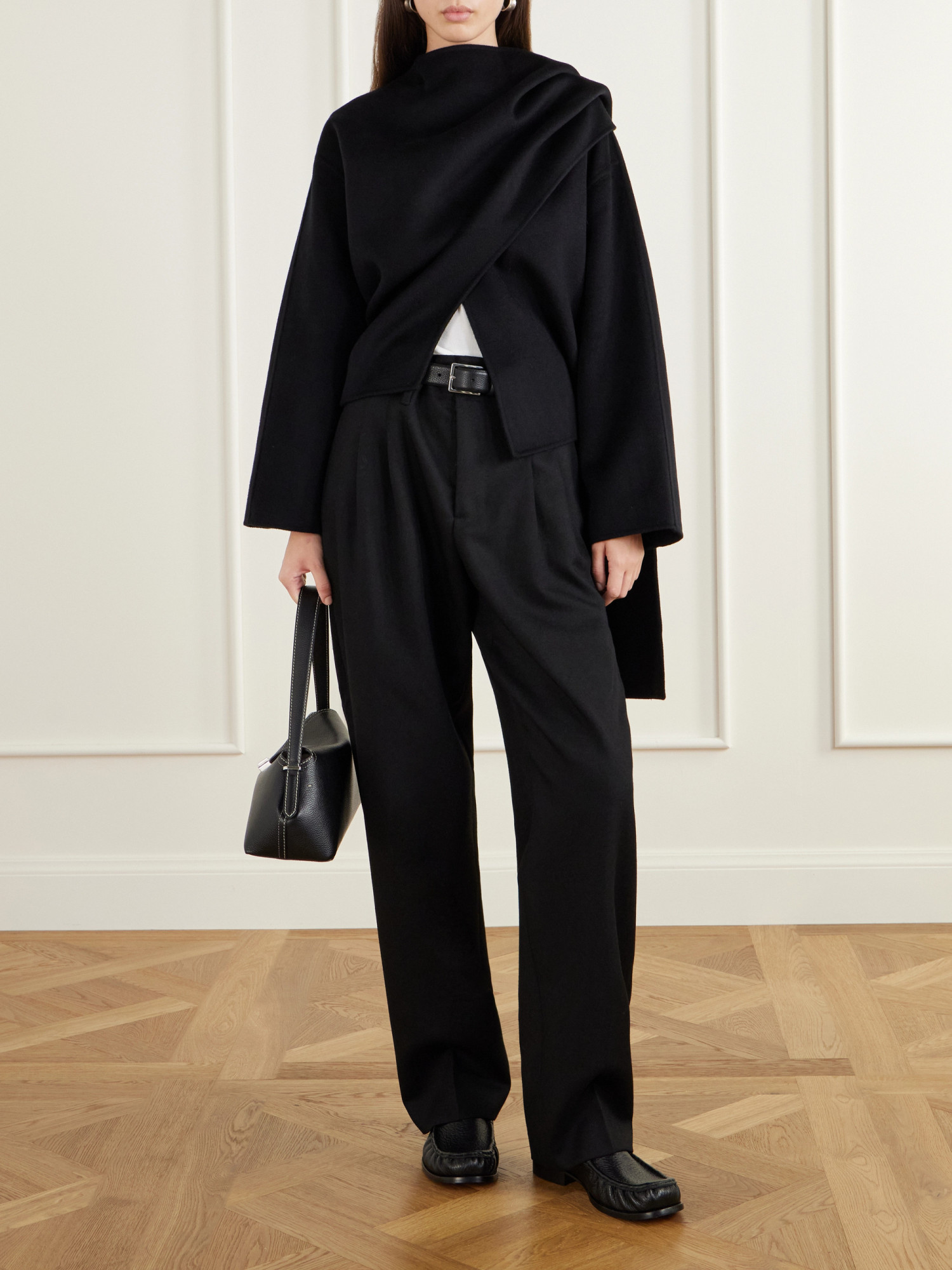 Arch4 Cape-effect Jacket In Black
