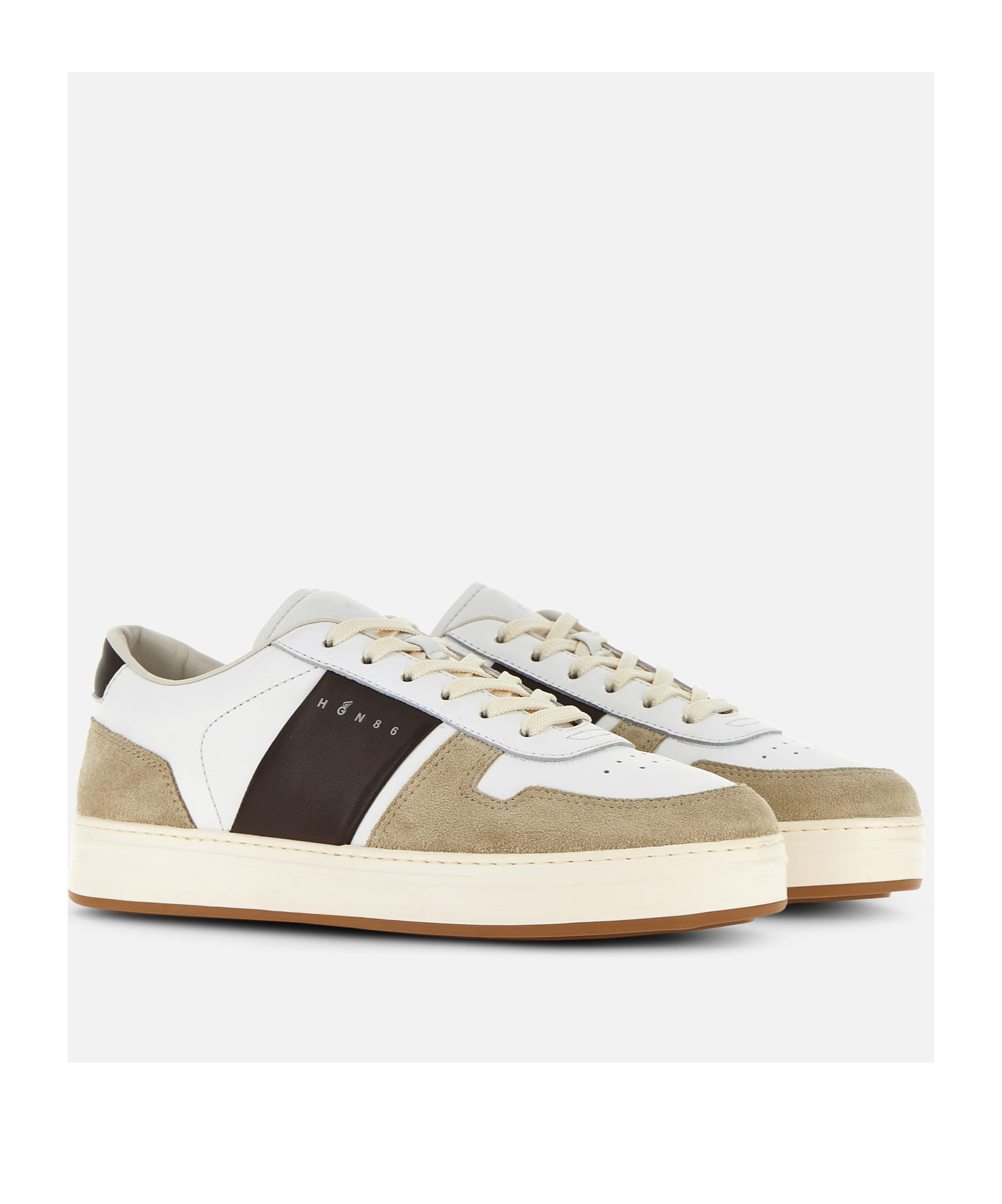 Hogan Men's H668 Sneakers In Brown